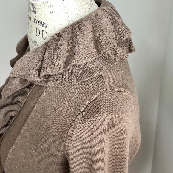 The Limited Brown Open Front Cardigan - Picture 4 of 6